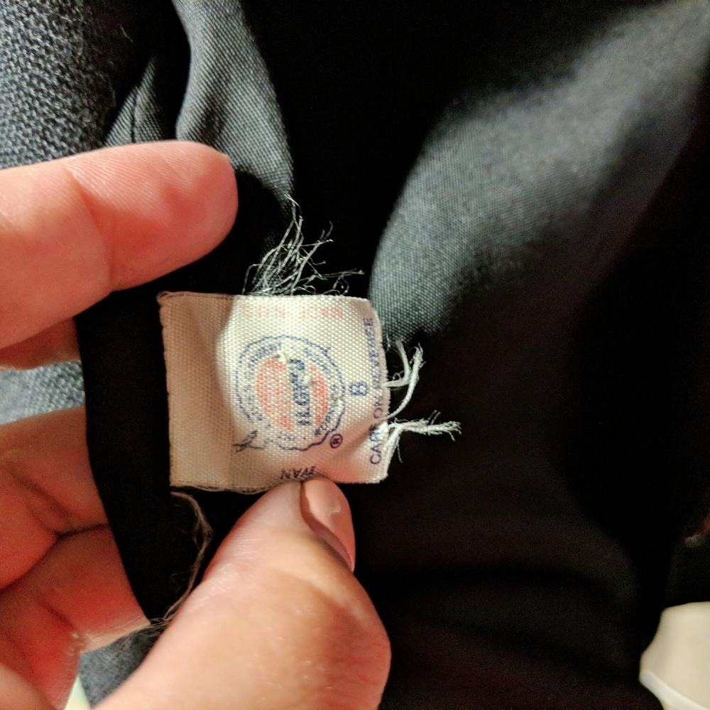 Vtg Evan Picone Wool Black Blazer - Picture 8 of 8